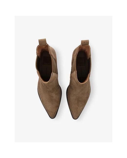 Dolce Vita Brown Shadie H2O Suede Heeled Ankle Boots