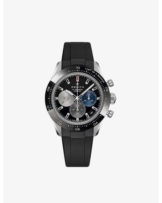 Zenith Black Unisex 03.3100.3600/21.r951 Chronomaster Sport Stainless-steel Automatic Watch