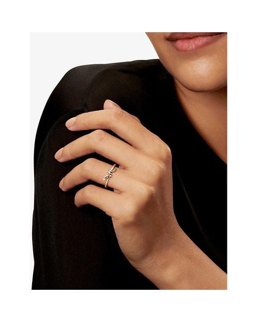 Tiffany & Co White Tiffany Knot 18Ct Rose- Ring