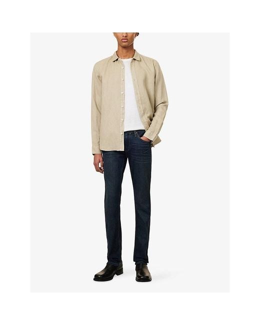 PAIGE Blue Transcend Federal Slim Straight-Leg Stretch-Denim Jeans for men