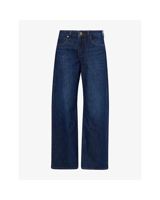 Rag & Bone Blue Cam Straight-Leg Denim Jeans
