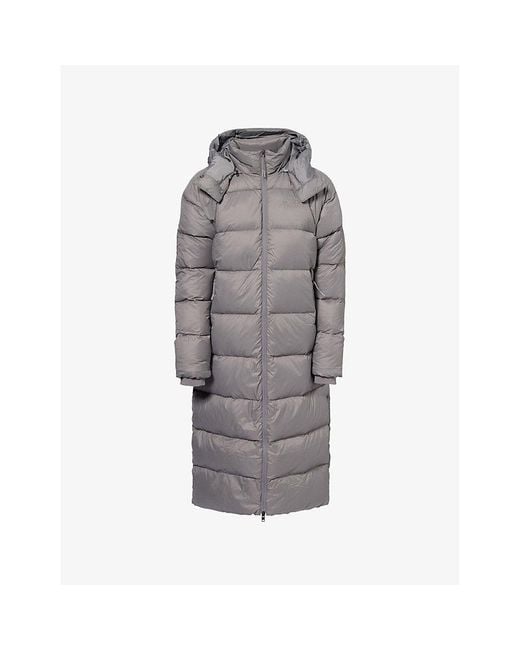 The North Face Gray City Hooded Shell-Down Padded Parka Coat