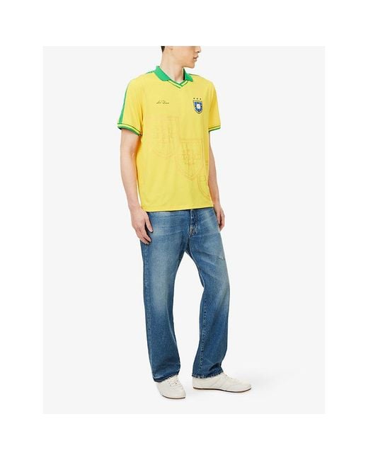 Les Deux Yellow Brazil Football Jersey T-Shirt for men