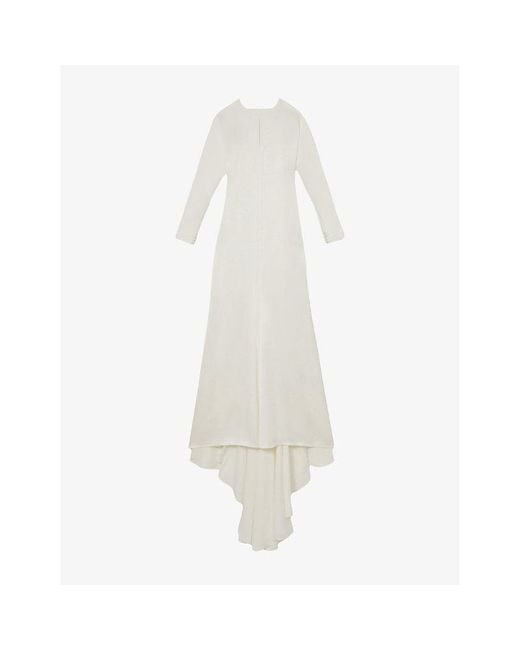 Reiss White X Atelier Clemence Duchess-Satin Bridal Gown