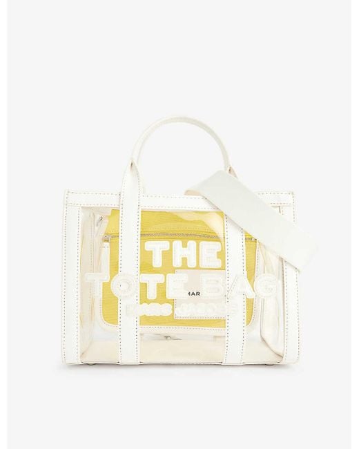 Marc Jacobs White The Small Tote Pvc Tote Bag