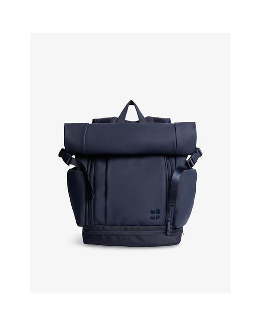 Sweaty Betty Blue City Goer Branded Woven Backpack