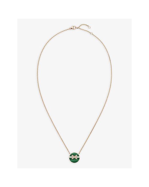Chaumet White Jeux De Liens Harmony Small 18Ct Rose- 0.06Ct Brilliant-Cut Diamond And Pendant Necklace