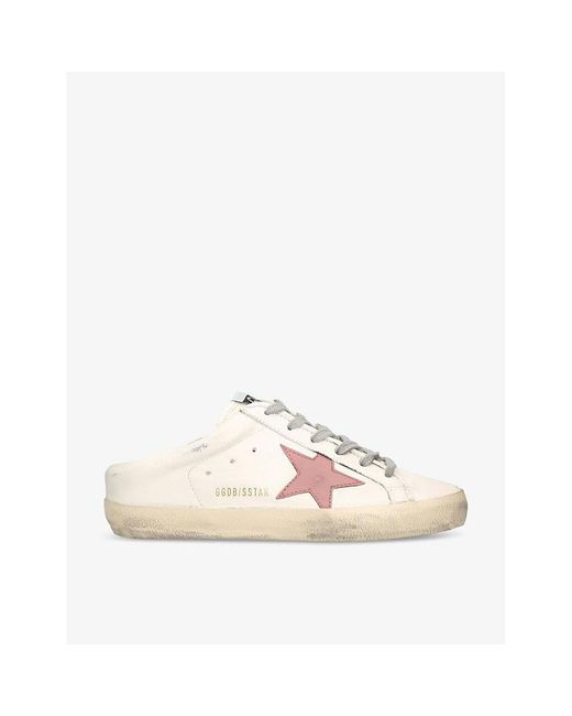 Golden Goose Deluxe Brand Natural Superstar Sabot Leather Low-top Trainers