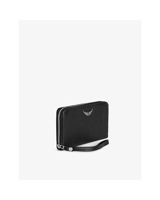 Zadig & Voltaire Black Compagnon Leather Wallet