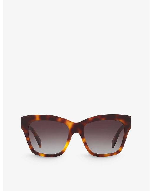 Céline Brown Cl000403 Triomphe Irregular-frame Acetate Sunglasses