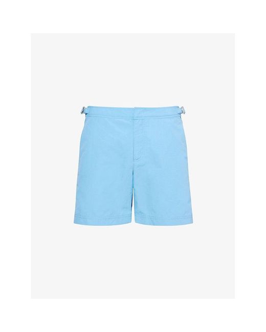 Orlebar Brown Blue Bulldog Regular-Fit Swim Shorts for men
