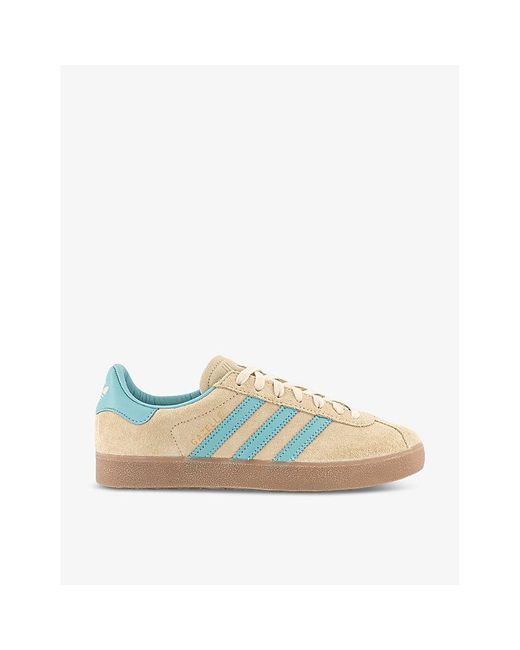 Adidas Blue Crystal Sand Easy Mint Gazelle 85 Suede Low-top Trainers