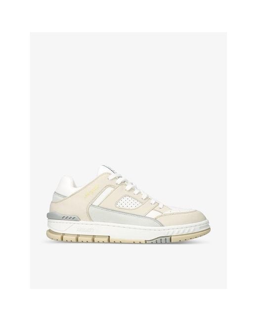 Axel Arigato White Area Leather And Mesh Low-Top Trainers for men