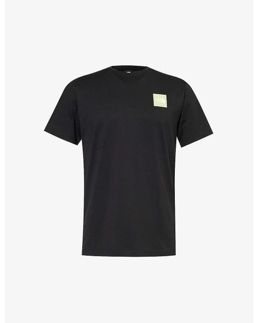 The North Face Black Branded-print Short-sleeved Cotton-jersey T-shirt X for men