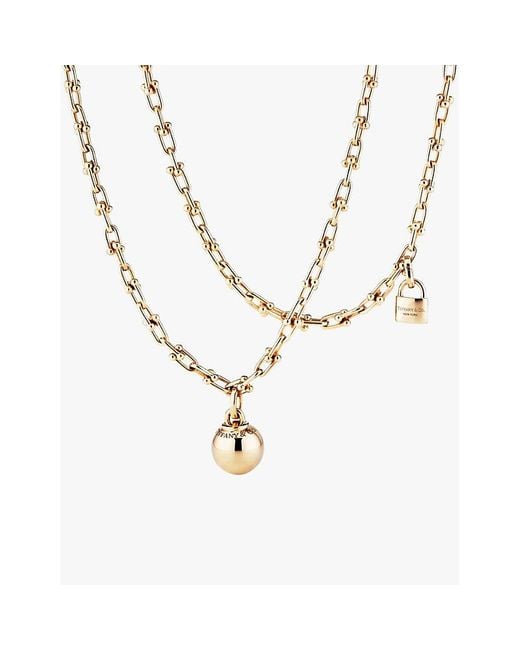 Tiffany & Co Metallic Tiffany Hardwear 18Ct- Wrap Necklace