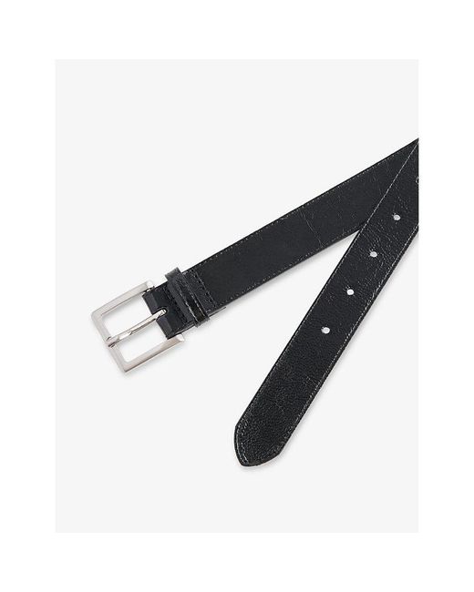 FRAME Black Utility Leather Belt