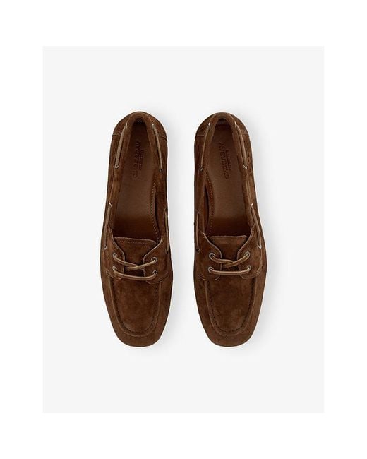 Vagabond Brown Hillary Suede Boat Shoes