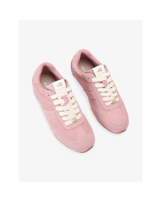 KG by Kurt Geiger Pink Luella Suede Trainers