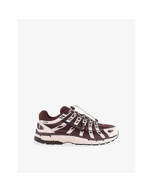 Nike Multicolor P-6000 Leather And Mesh Trainers