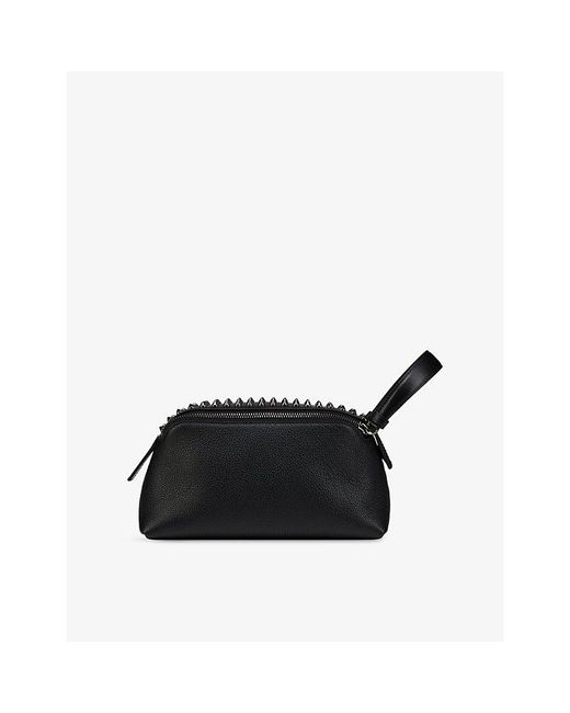 Christian Louboutin Black Funky Travel Leather Pouch for men