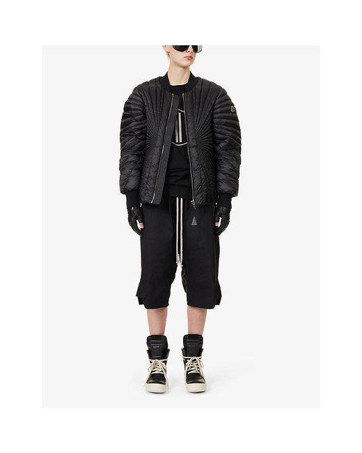 Rick Owens Black X Moncler Radiance Padded Shell-down Coat