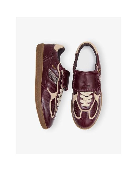 Alohas Brown Tb490 Club Leather Trainers