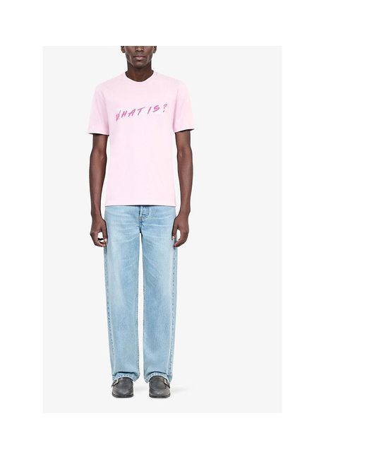 The Kooples Pink Logo-Print Cotton-Jersey T-Shirt for men