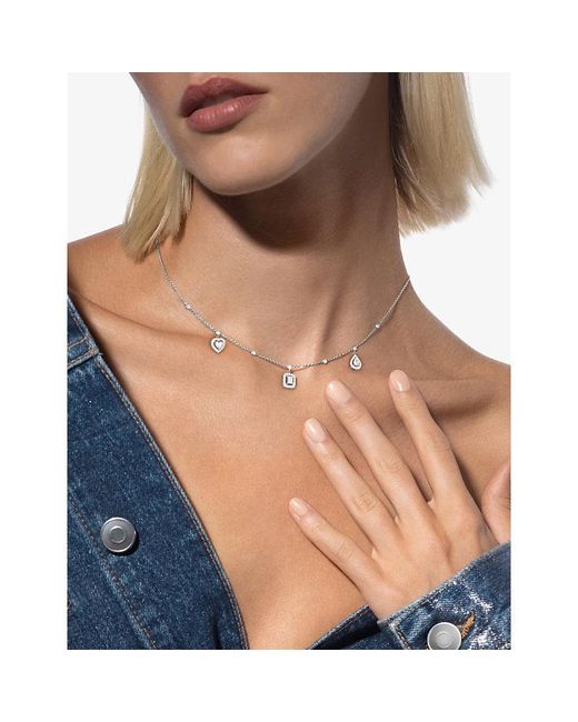 Messika Metallic My Twin Trio Tassel 18Ct- And 0.76Ct Diamond Necklace