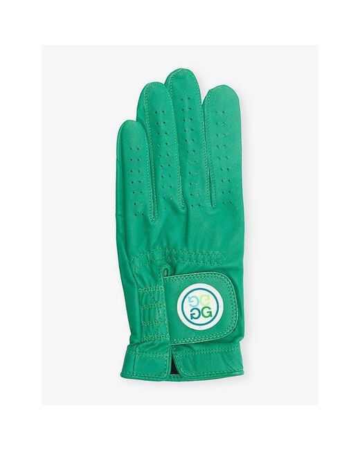 G/FORE Green Signature Logo Leather Golf Glove for men