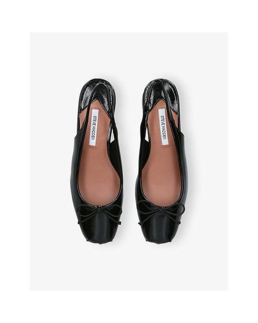 Steve Madden Black Loved Patent-Leather Courts