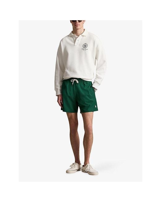 Polo Ralph Lauren Green Traveller Brand-Embroidered Swimming Trunks for men