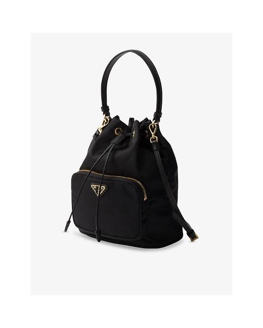 Prada Black Duet Re-Nylon Bucket Bag
