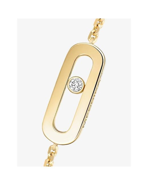 Messika White Move Uno 18Ct And 0.02Ct Diamond Bracelet