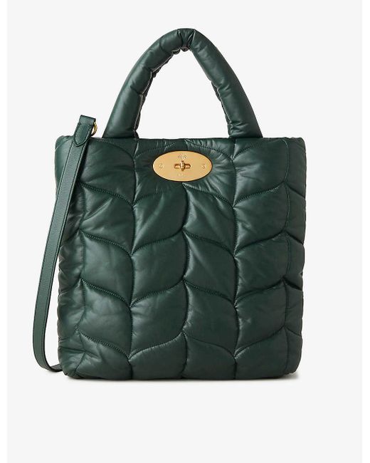 Mulberry Big Softie Leather Tote Bag in Green Lyst