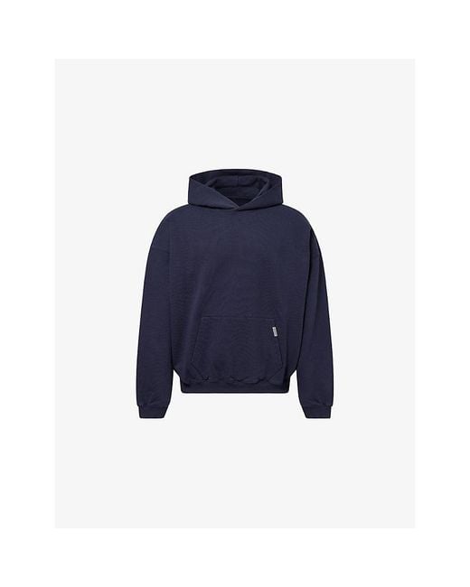 Represent Blue Initial Oversized Cotton-Jersey Hoody for men