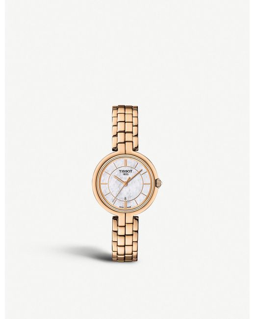 Tissot Metallic Flamingo Rose Gold-plated Stainless Steel Watch
