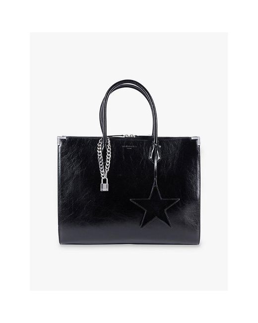 The Kooples Ming Xl Leather Tote Bag in Black Lyst UK