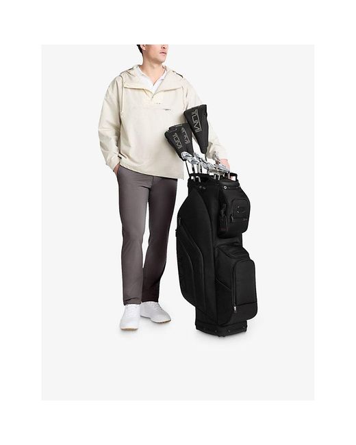 Tumi Black Alpha 3 Nylon Golf Cart Bag for men