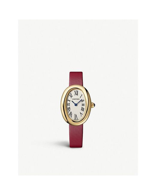 Cartier Metallic Wgba0007 Baignoire 18ct Yellow-gold Small Quartz Watch