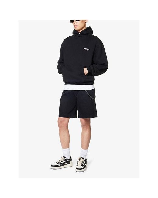 Represent Blue Owners' Club Graphic-Print Relaxed-Fit Cotton-Jersey Hoody for men