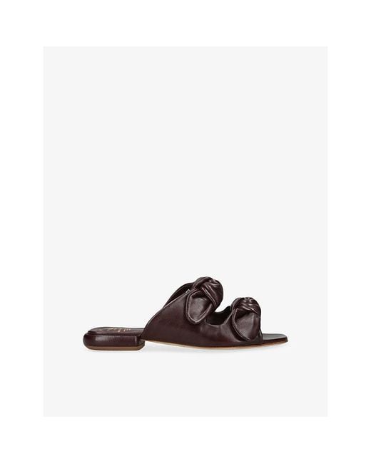 Officine Creative Brown Suki Flat Leather Sandals