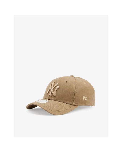 KTZ Natural New York Yankees Brand-embroidered Cotton-twill Cap