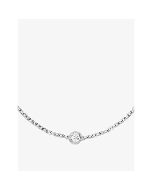 Cartier White D'Amour Extra-Small 18Ct- And 0.04Ct Round-Cut Diamond Bracelet