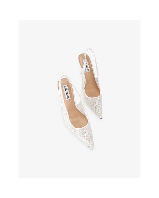 Steve Madden White Reyes Lace Courts