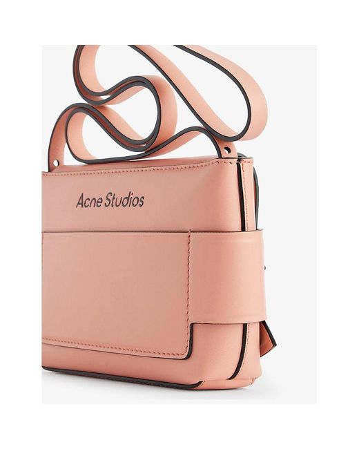 Acne Pink Masubi Mini Leather Cross-body Bag