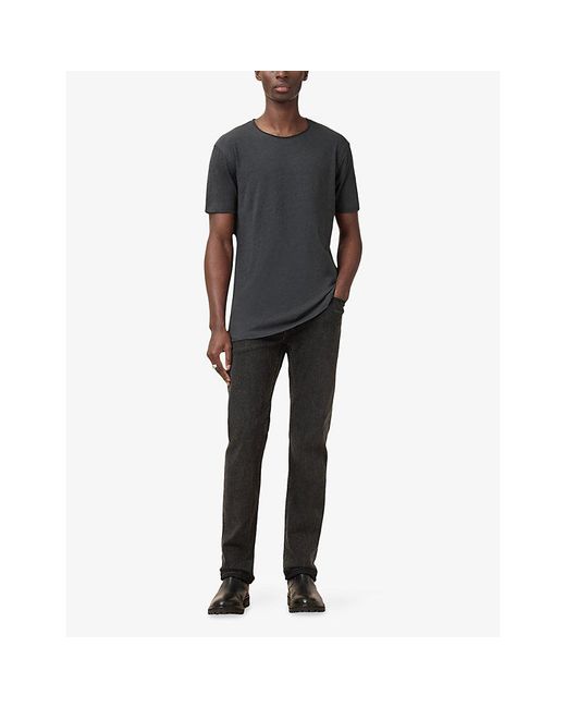 AllSaints Black Figure Regular-Fit Short-Sleeve Cotton T-Shirt for men