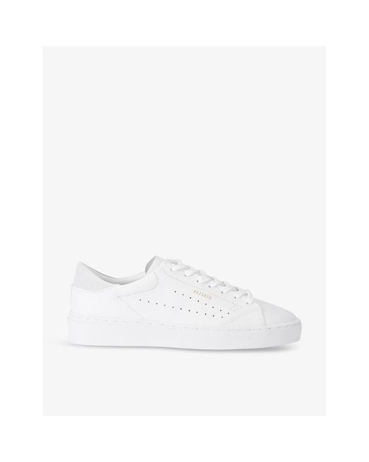 Axel Arigato White Court Logo-embossed Leather Low-top Trainers for men