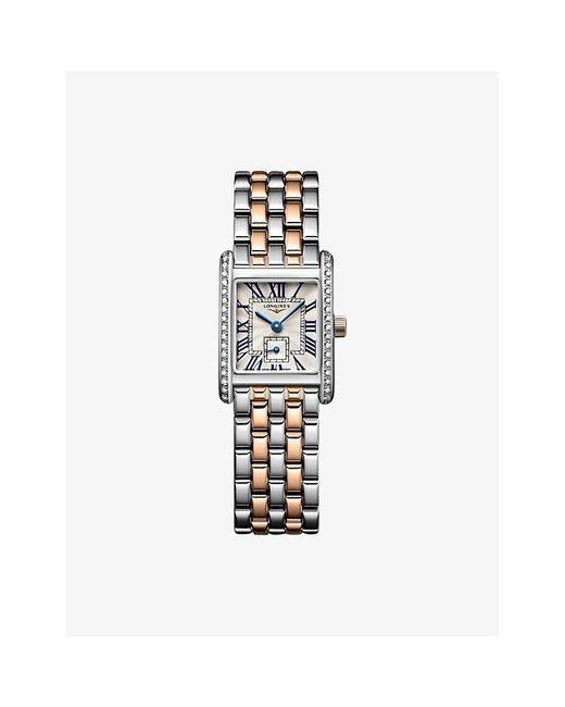 Longines White L5.200.5.79.7 Mini Dolcevita Stainless-Steel And 0.456Ct Diamond Quartz Watch