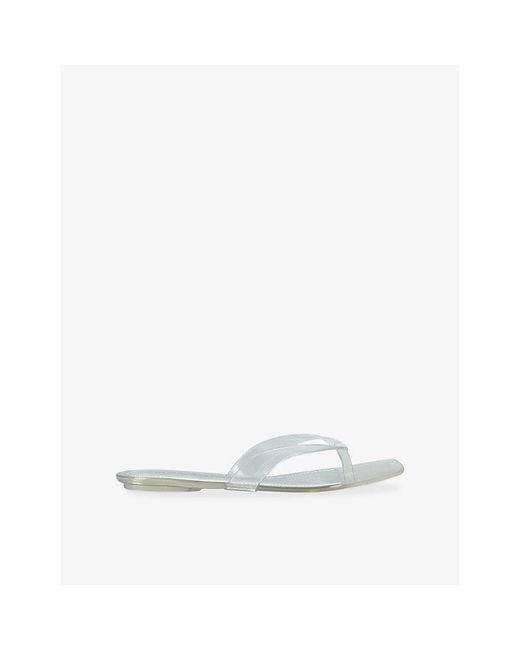 Steve Madden White Trella Pvc Sandals