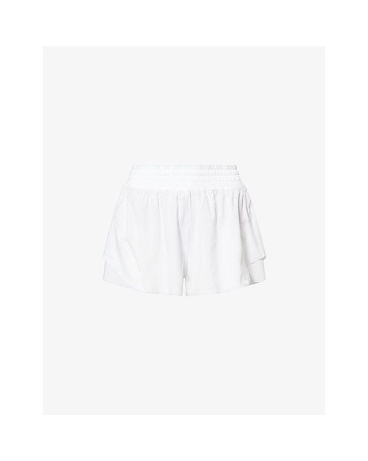lululemon athletica White L W Shk It Hr Rn Shrt 25